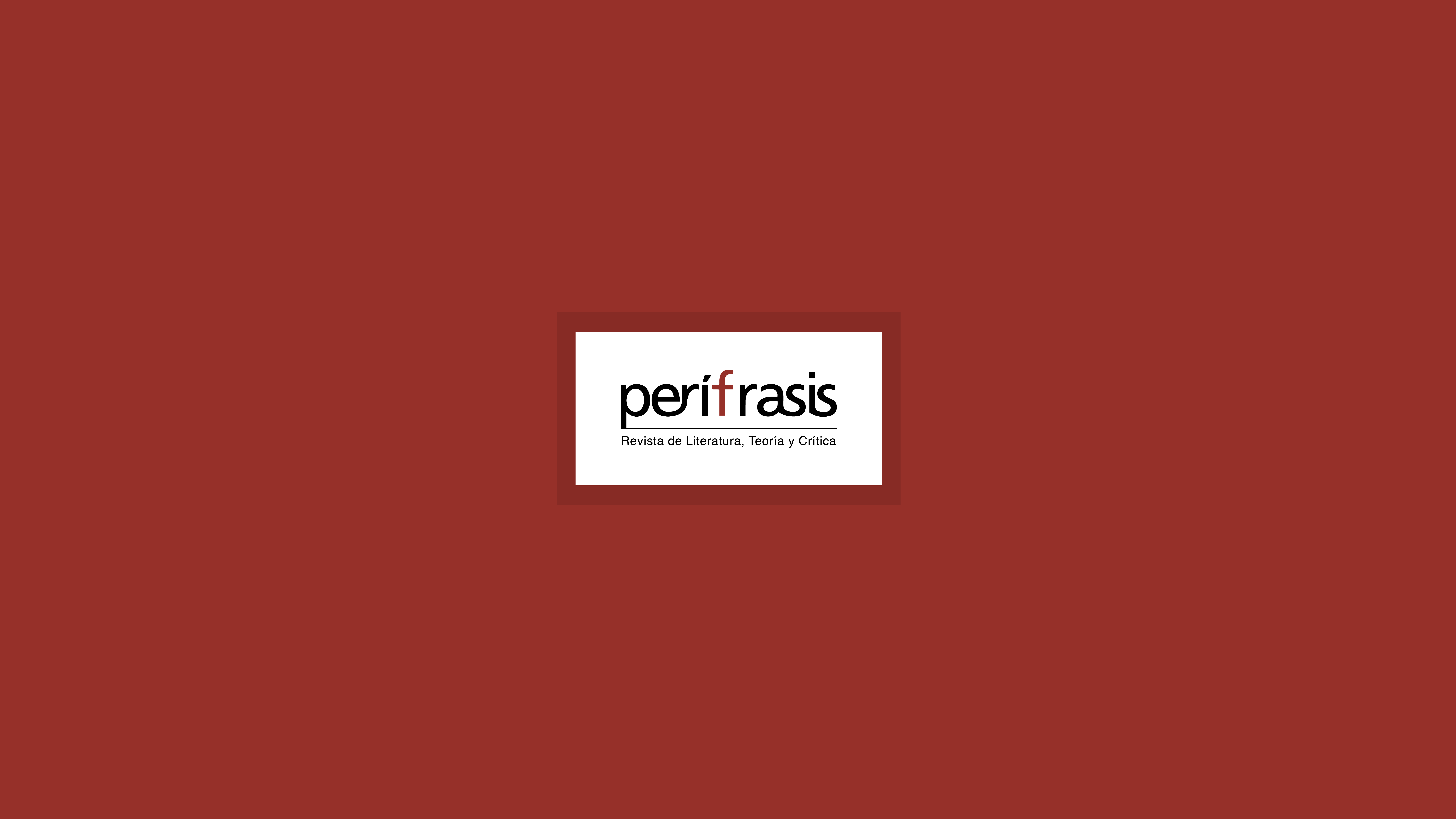 Nuevo número: Perífrasis. Revista de Literatura, Teoría y Crítica
