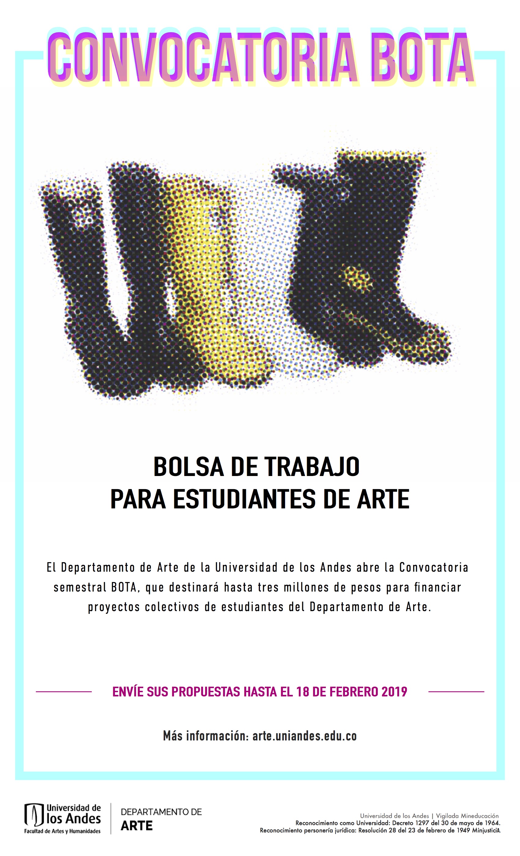 Convocatoria BOTA 2019-1 Convocatoria BOTA 2019-1