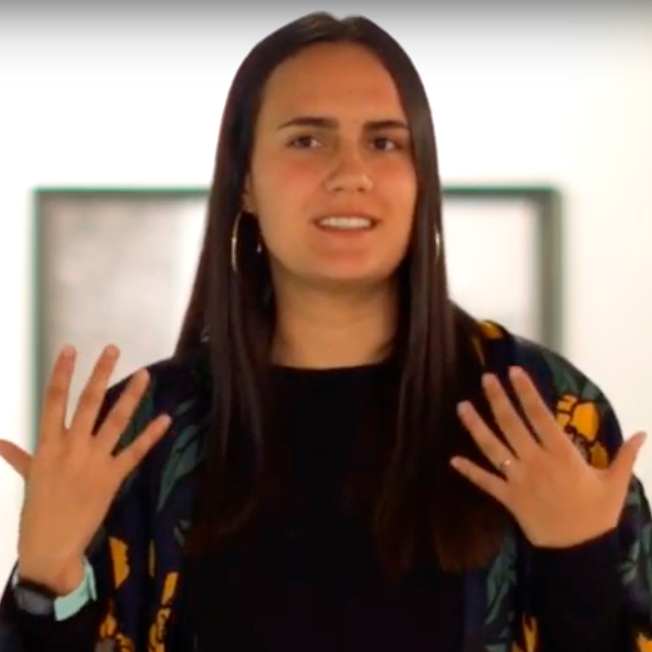 María Fernanda estudió Arte e Historia del Arte