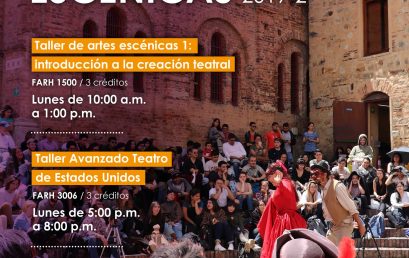 Oferta de cursos en Artes escénicas para el segundo periodo de 2019