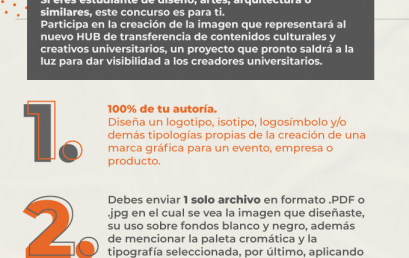 Convocatoria nacional para estudiantes | Diseña la imagen del Hub de transferencia de contenidos culturales y creativos universitarios