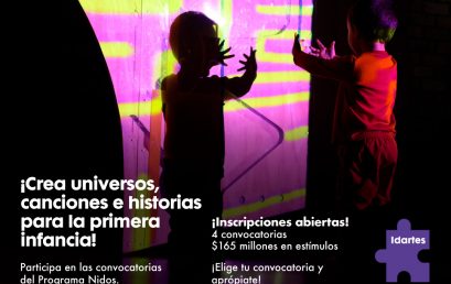 Programa Nidos de Idartes: becas de creación y circulación de arte transdiciplinar dirigido a la primera infancia