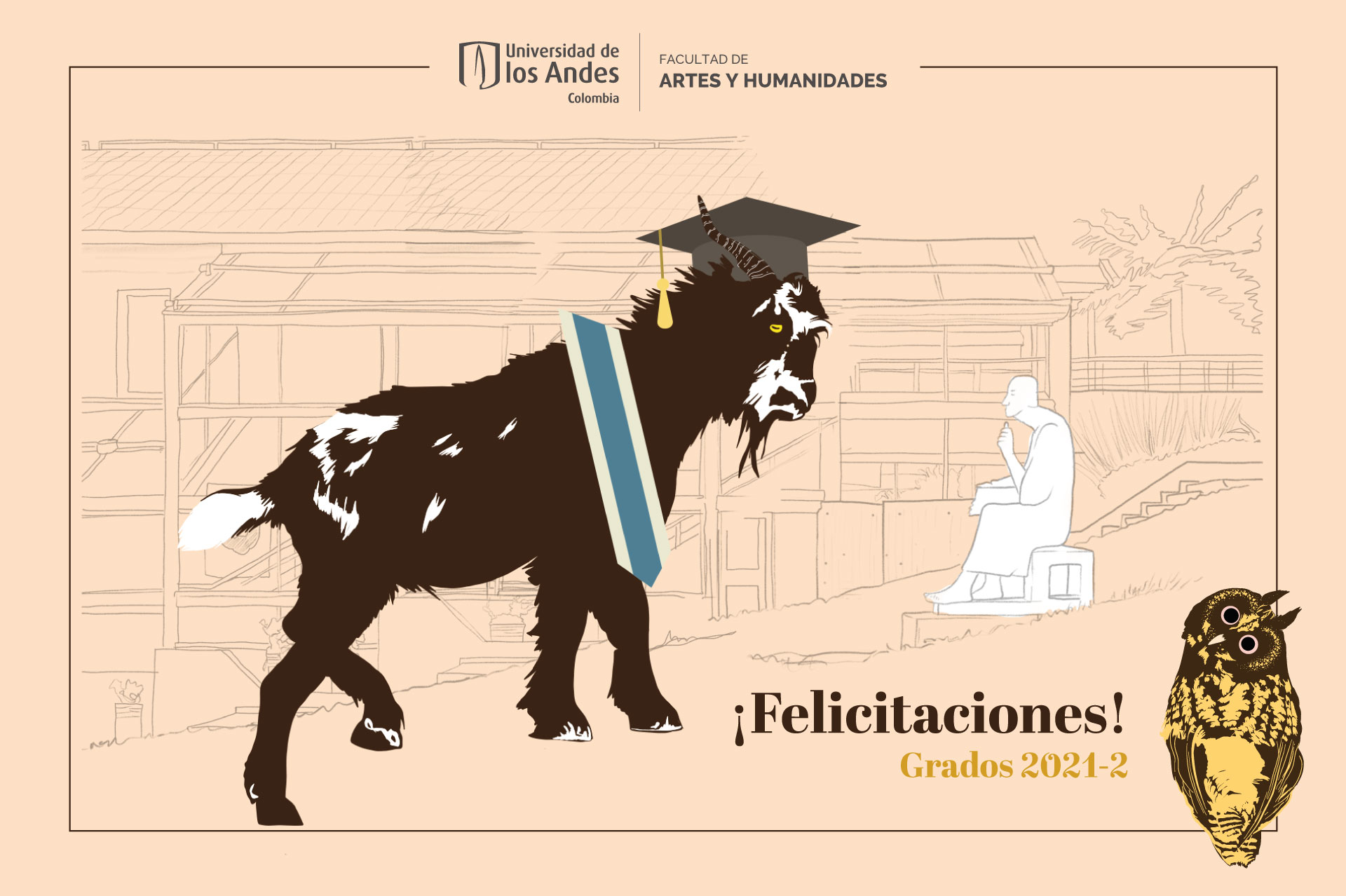 Así fue la ceremonia de grados 2021-2 de la Facultad de Artes y Humanidades