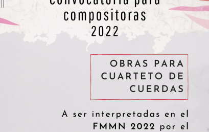 Convocatoria: Festival Mujeres en la Música Nueva 2022